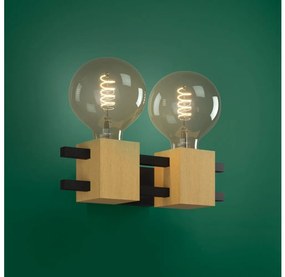 Aplică Eglo 390192 LEVANTARA 2xE27/40W/230V negru/maro