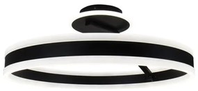 Lustră LED dimabilă aplicată LED/86W/230V 3000-6500K negru + telecomandă