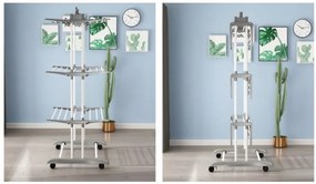 ShopJK USCĂTOR DE RUFE TIP CU BARE CULOARE ALB - GRI