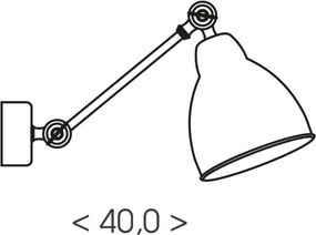 BRILAGI - Aplică de perete QUILL 1xE27/40W/230V 40 cm bej