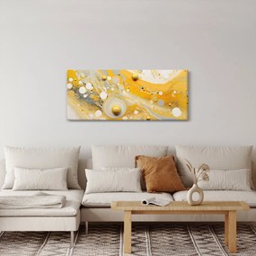 Tablou - fundal abstract cu decor de aur (120x50 cm)