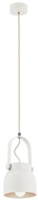 Pendul design modern LOGAN alb 14cm