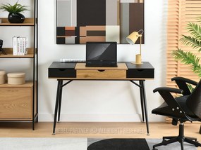 Masă PC Baiden (stejar negru + negru). 1109732