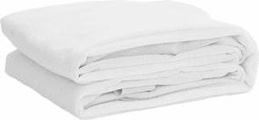 vidaXL Protecție de saltea, alb, 120x200 cm, impermeabilă