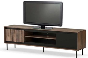 Comodă TV Stuga, nuc / negru