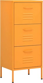 vidaXL Dulap de depozitare, galben muștar, 42,5x35x101,5 cm, oțel