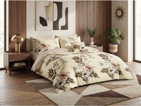 Lenjerie de pat reversibila DUO SENSE SANDORA crem + fata de perna 40x50 cm GRATUIT Dimensiune lenjerie de pat: 70 x 90 cm | 140 x 200 cm