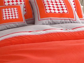 Lenjerie de pat din bumbac Renforce TABITA rosie Dimensiune lenjerie de pat: 2 buc 80 x 80 cm | 200 x 220 cm