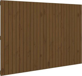 vidaXL Tăblie de pat pentru perete, maro miere, 166x3x110 cm, lemn pin