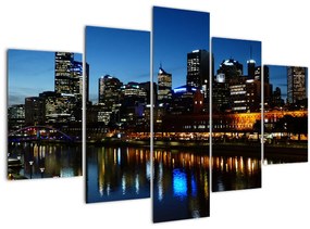 Tablou cu noaptea în Melbourne (150x105 cm)