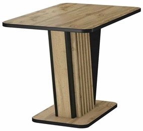 Masă de bucătărie Tigras, stejar artisan / negru