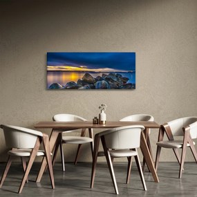 Tablou - Nori de furtună deasupra apei (120x50 cm)