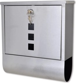 vidaXL Cutie poștală din oțel inoxidabil