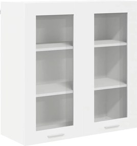 vidaXL Dulap suspendat cu depozitare Alb 80 x 31 x 80 cm Lemn compozit