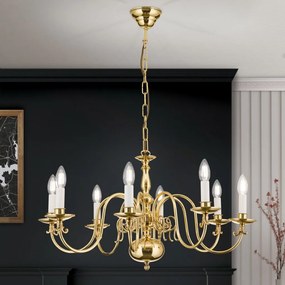 Candelabru 8 brate design clasic FLAMISCH, alama lucioasa