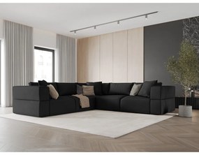 Colțar negru (cu colț variabil) Esther – Milo Casa