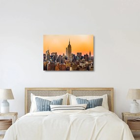 Tablou pe sticlă cu New York (70x50 cm)