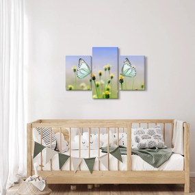 Tablou cu fluture pe floare (90x60 cm)