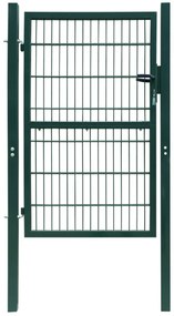 Poarta 2D pentru gard (simpla) 106 x 210 cm, verde