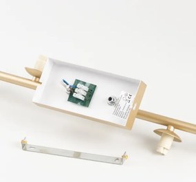 Lustră LED aplicată Brilagi MILLA 7xG9/3W/230V auriu/alb