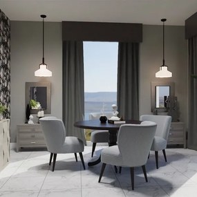 Quoizel QZ-BRECKEN-2P-OZ-ABG - Candelabru BRECKEN 2xE27/60W/230V negru/decor marmură