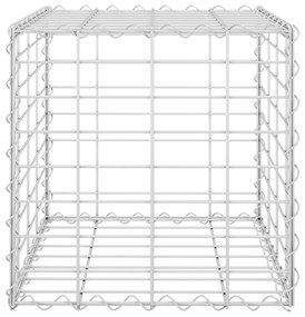 Strat inaltat cub gabion, 40 x 40 x 40 cm, sarma de otel 1, 40 x 40 x 40 cm