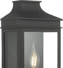 Där Lighting VAP5222 - Aplică de exterior VAPOUR 1xE14/60W/230V IP44, neagră