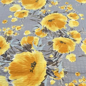 Lenjerie de pat creponată Flori Mici