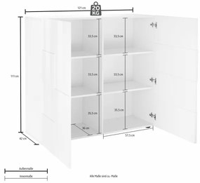 Comodă SERIAN stejar Sonoma