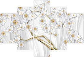 Tablou - Copac cu decor auriu (150x105 cm)