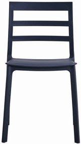 Scaun din plastic negru ELBA