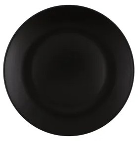 Set de veselă, 12 piese, negru/ceramică