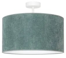 Lustră aplicată Duolla CORDUROY 1xE27/15W/230V d. 40 cm albastru deschis