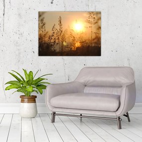 Tablou pe sticlă cu răsărit de soare (70x50 cm)