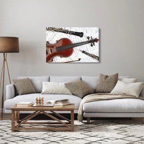 Tablou - Unelte muzicale (90x60 cm)