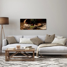 Tablou cu sparanghel pe masă (120x50 cm)