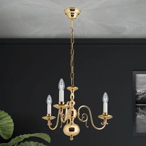 Candelabru 3 brate design clasic FLAMISCH, alama lucioasa