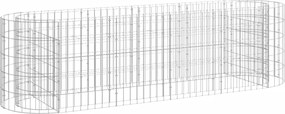 vidaXL Strat înălțat gabion, 190x50x50 cm, fier galvanizat