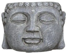 Ghiveci Cap Buddha H9 cm Gri