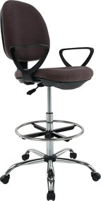 Scaun birou TAMBER, maro, stofa clasica, 62x57x116/137 cm