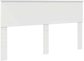 vidaXL Tăblie cap Alb Lucios 160 cm Lemn compozit