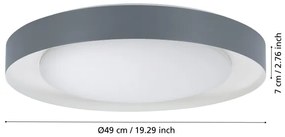 Plafonieră LED dimabilă LAURITO LED/24W/230V 3000-6500K Eglo 99782 + telecomandă