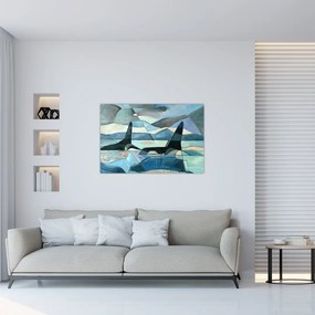 Tablou - Balene (90x60 cm)