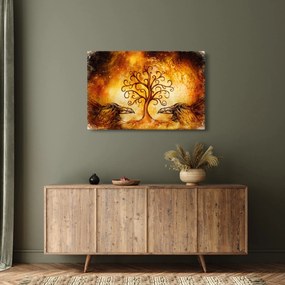 Tablou natural abstract cu copac (90x60 cm)