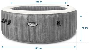 Jacuzzi gonflabil cu hidromasaj și control Wi-Fi 6 osôb