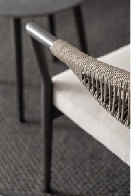 Set mobilier de grădină kaki/taupe din aluminiu pentru 2 persoane Millor – Bizzotto