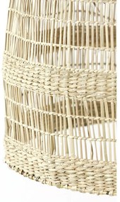 Lustră în culoare naturală cu abajur din iarbă de mare ø 50 cm Sagar – Light &amp; Living