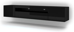 Masă TV/Dulap Aurora 200 (Negru lucios) (LED). 1057712