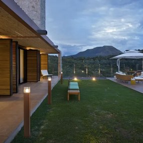 Lampă de podea industrială pentru exterior maro ruginiu 70 cm IP44 - Denmark