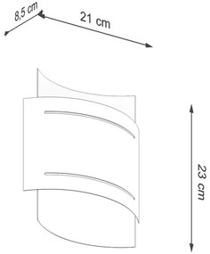 Aplică HESTIA 1xG9/40W/230V neagră Sollux SL.0981